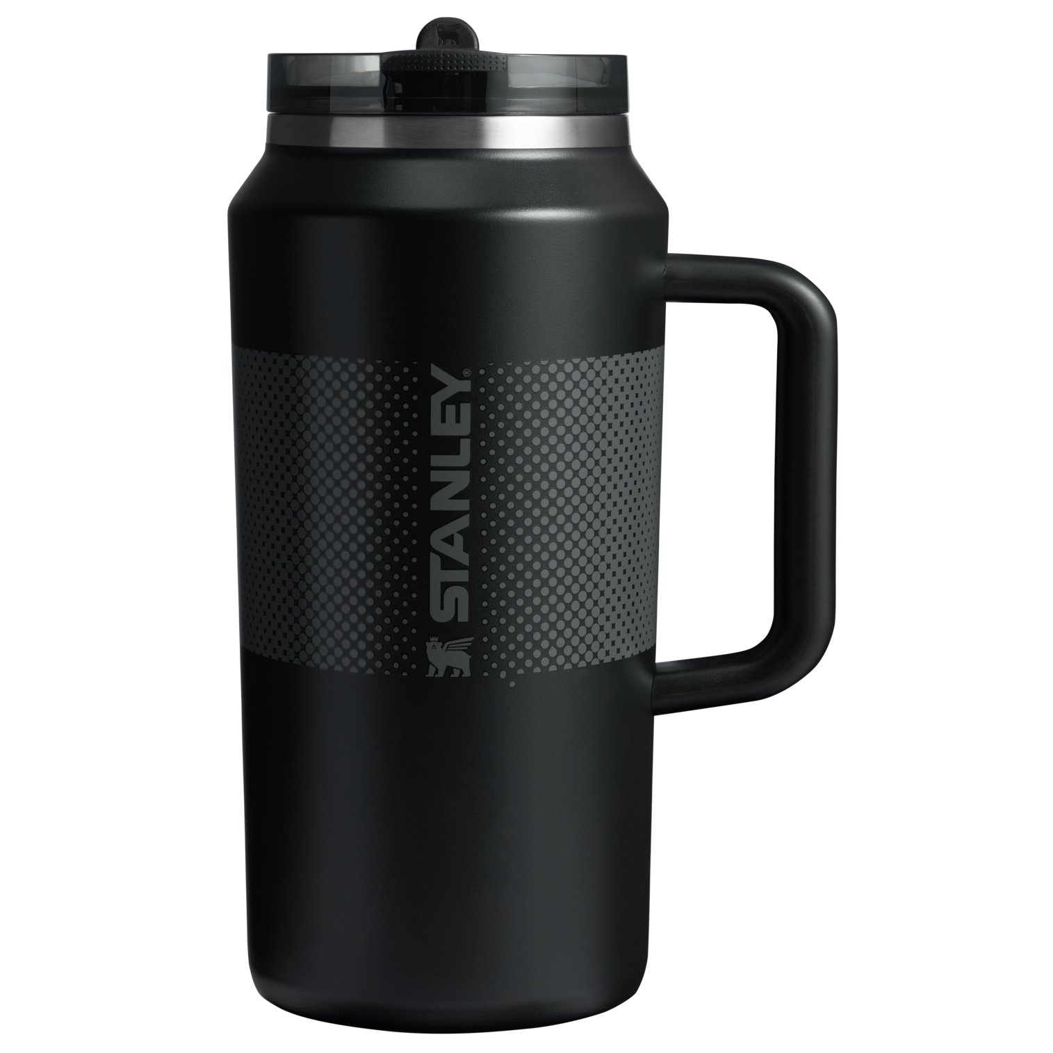 The Stanley Quencher Pro Tour Flip Straw Tumbler 64 OZ In Black 2.0 Fade